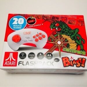 Flashback Blast! White and Red Gaming Console